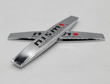 Load image into Gallery viewer, BRAND NEW UNIVERSAL 2PCS NISMO 3D METAL EMBLEM BADGE STICKER