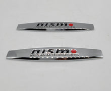 Load image into Gallery viewer, BRAND NEW UNIVERSAL 2PCS NISMO 3D METAL EMBLEM BADGE STICKER