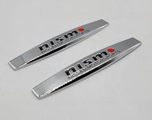 Load image into Gallery viewer, BRAND NEW UNIVERSAL 2PCS NISMO 3D METAL EMBLEM BADGE STICKER