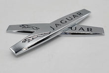 Load image into Gallery viewer, BRAND NEW UNIVERSAL 2PCS JAGUAR 3D METAL EMBLEM BADGE STICKER