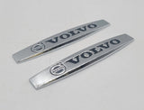 BRAND NEW UNIVERSAL 2PCS VOLVO 3D METAL EMBLEM BADGE STICKER