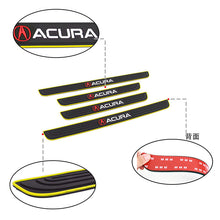 Load image into Gallery viewer, Brand New 4PCS Universal Acura Yellow Rubber Car Door Scuff Sill Cover Panel Step Protector