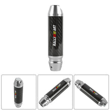 Load image into Gallery viewer, Brand New Ralliart Universal Real Carbon Fiber Silver Aluminum Automatic Transmission Racing Gear Shift Knob