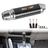 Brand New Ralliart Universal Real Carbon Fiber Silver Aluminum Automatic Transmission Racing Gear Shift Knob