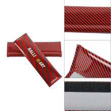 Load image into Gallery viewer, Brand New Universal 2PCS Ralliart Red Carbon Fiber Look Car Seat Belt Covers Shoulder Pad