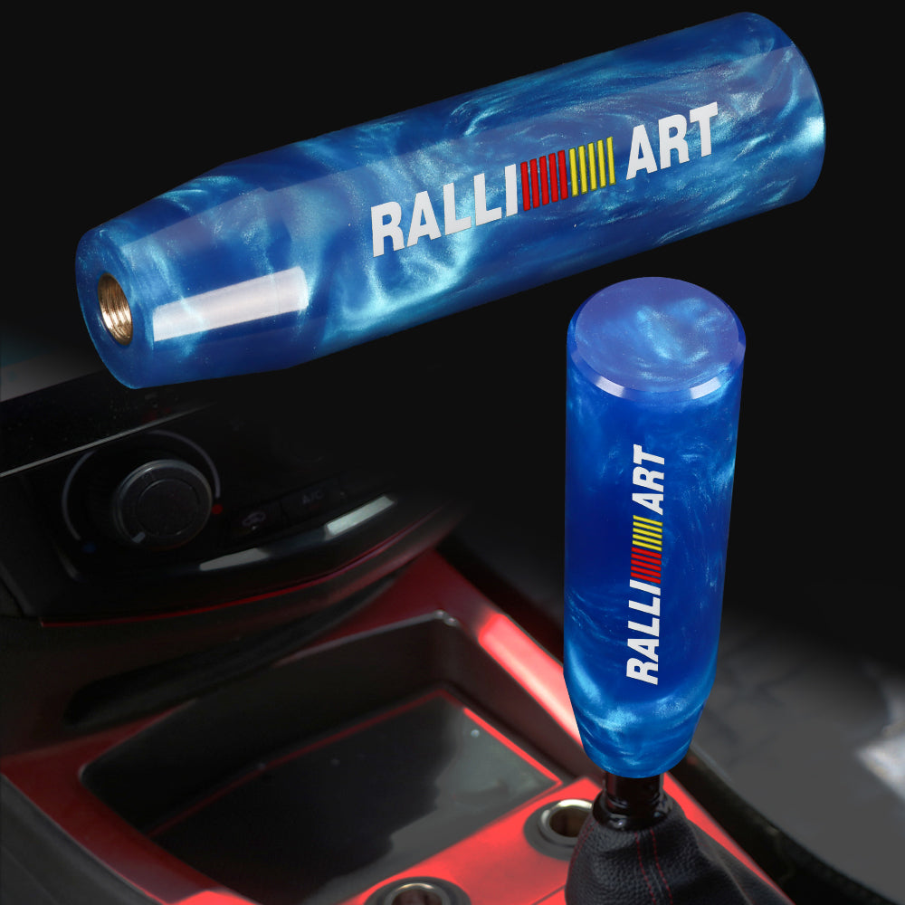 Brand New Universal Ralliart Pearl Blue Long Stick Manual Car Gear Shift Knob Shifter M8 M10 M12