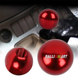 BRAND NEW UNIVERSAL RALLIART JDM Aluminum Red Round Ball Manual Gear Stick Shift Knob Universal M8 M10 M12