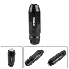 Load image into Gallery viewer, Brand New Bride Universal Real Carbon Fiber Black Aluminum Automatic Transmission Racing Gear Shift Knob