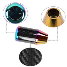 Load image into Gallery viewer, Brand New Universal Bride Neo-Chrome Real Carbon Fiber Racing Gear Stick Shift Knob For MT Manual M12 M10 M8