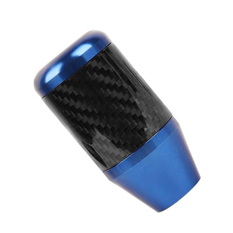 Brand New Universal 6 SPEED Blue Real Carbon Fiber Racing Gear Stick Shift Knob For MT Manual M12 M10 M8