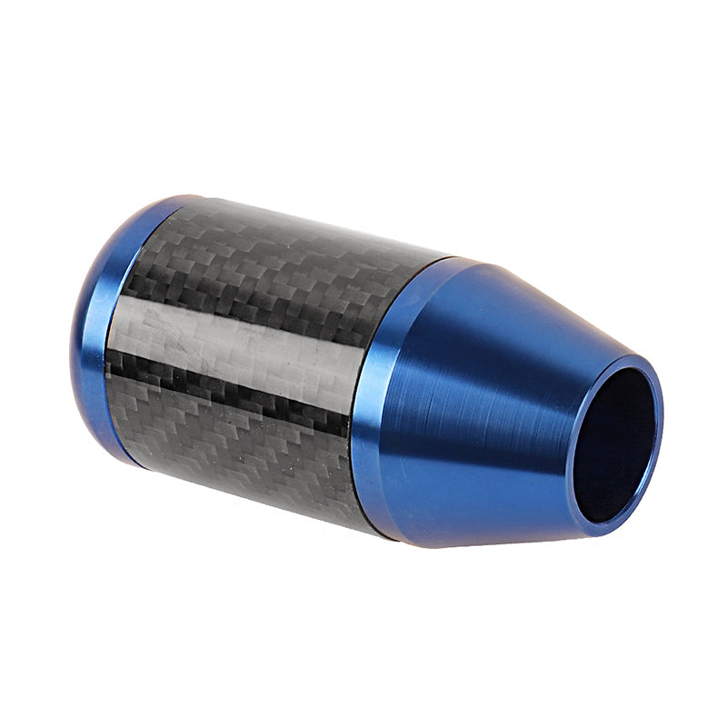 Brand New Universal 6 SPEED Blue Real Carbon Fiber Racing Gear Stick Shift Knob For MT Manual M12 M10 M8