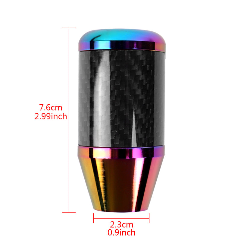 Brand New Universal Bride Neo-Chrome Real Carbon Fiber Racing Gear Stick Shift Knob For MT Manual M12 M10 M8