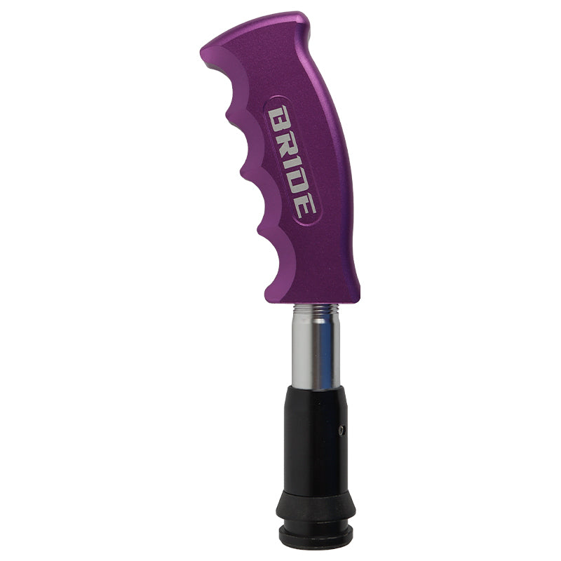 Brand New Bride Purple Aluminum Slotted Pistol Grip Handle Automatic Gear Shift Knob Shifter