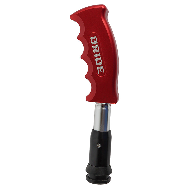 Brand New Bride Red Aluminum Slotted Pistol Grip Handle Automatic Gear Shift Knob Shifter