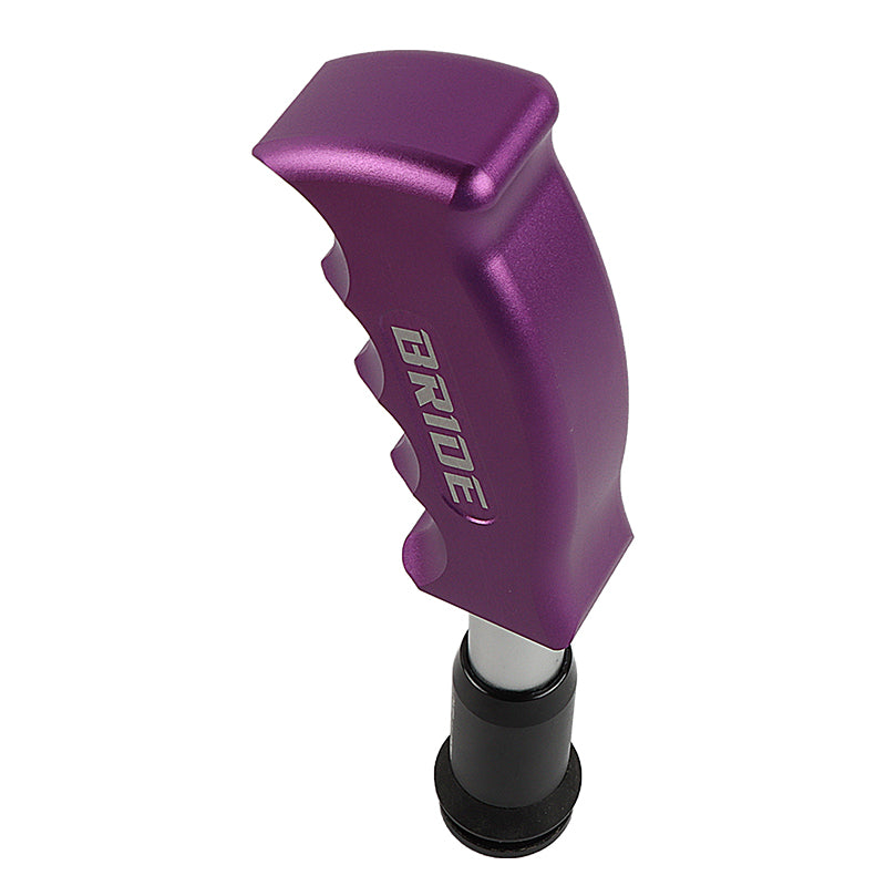 Brand New Bride Purple Aluminum Slotted Pistol Grip Handle Automatic Gear Shift Knob Shifter