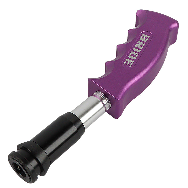 Brand New Bride Purple Aluminum Slotted Pistol Grip Handle Automatic Gear Shift Knob Shifter