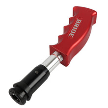 Load image into Gallery viewer, Brand New Bride Red Aluminum Slotted Pistol Grip Handle Automatic Gear Shift Knob Shifter