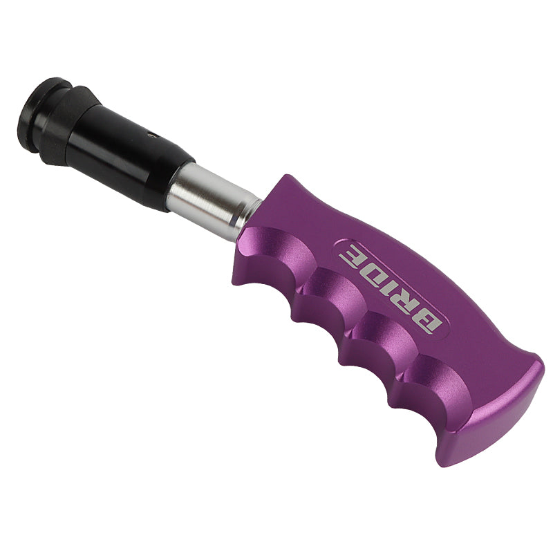 Brand New Bride Purple Aluminum Slotted Pistol Grip Handle Automatic Gear Shift Knob Shifter