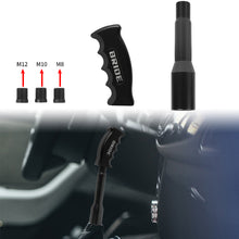 Load image into Gallery viewer, Brand New Bride Black Aluminum Slotted Pistol Grip Handle Manuel Gear Stick Shift Knob M8 M10 M12 &amp; Black Shifter Extender Extension