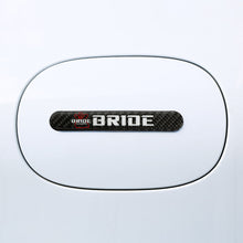 Load image into Gallery viewer, Brand New 1PCS Bride Real Carbon Fiber Black Car Trunk Side Fenders Door Badge Scratch Guard Sticker