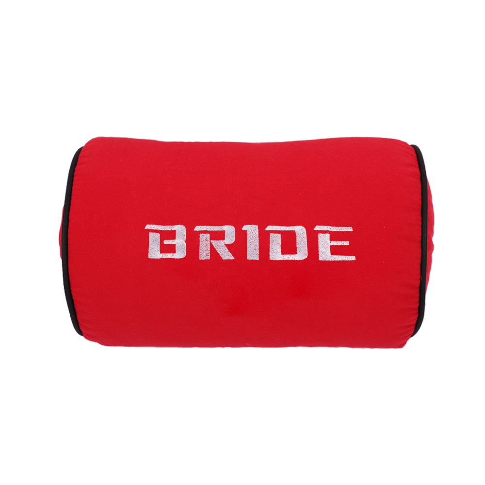 Brand New 2PCS JDM Bride Red Fabric Material Car Neck Headrest Pillow Fabric Racing Seat