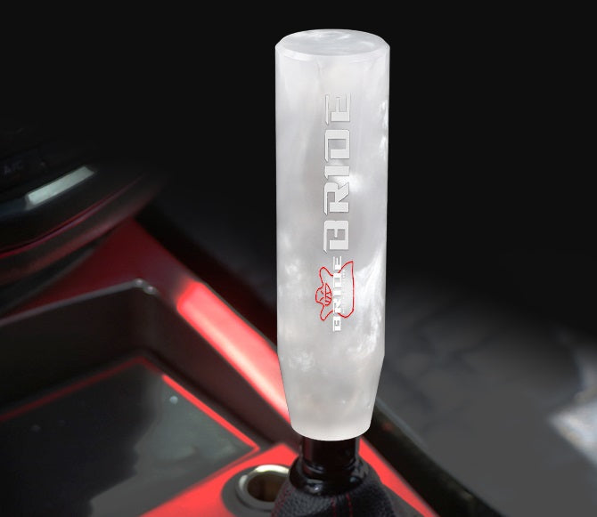 Brand New Universal Bride White Pearl Long Stick Manual Car Gear Shift Knob Shifter M8 M10 M12