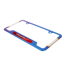 Load image into Gallery viewer, Brand New Universal 2PCS SKUNK2 Titanium Burnt Blue Metal License Plate Frame