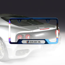 Load image into Gallery viewer, Brand New Universal 1PCS Buick Titanium Burnt Blue Metal License Plate Frame