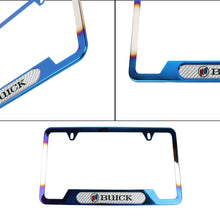 Load image into Gallery viewer, Brand New Universal 1PCS Buick Titanium Burnt Blue Metal License Plate Frame