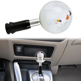 Brand New Universal JDM Fortune Cat Round Ball Crystal Clear Automatic Car Gear Shift Knob Shifter