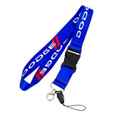 BRAND NEW DODGE Car Keychain Tag Rings Keychain JDM Drift Lanyard Blue