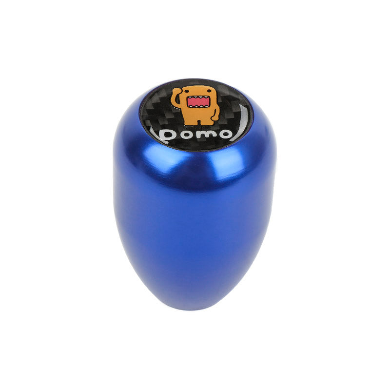 Brand New Universal Real Carbon Sticker Domo Aluminum Manual Gear Stick Blue Shift Knob M8 M10 M12