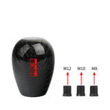 Brand New Universal HKS Black Real Carbon Fiber Manual Gear Stick Shift Knob Shifter M8 M10 M12