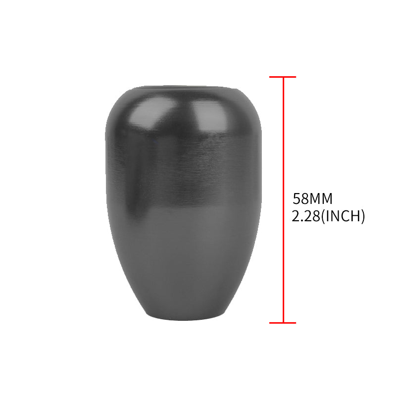 Brand New Universal Real Carbon Sticker Domo Aluminum Manual Gear Stick Black Shift Knob M8 M10 M12