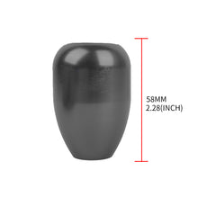 Load image into Gallery viewer, Brand New Universal Real Carbon Sticker Domo Aluminum Manual Gear Stick Black Shift Knob M8 M10 M12