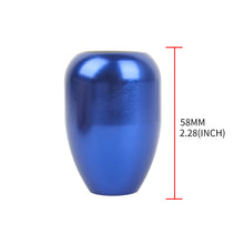 Load image into Gallery viewer, Brand New Universal Real Carbon Sticker Domo Aluminum Manual Gear Stick Blue Shift Knob M8 M10 M12