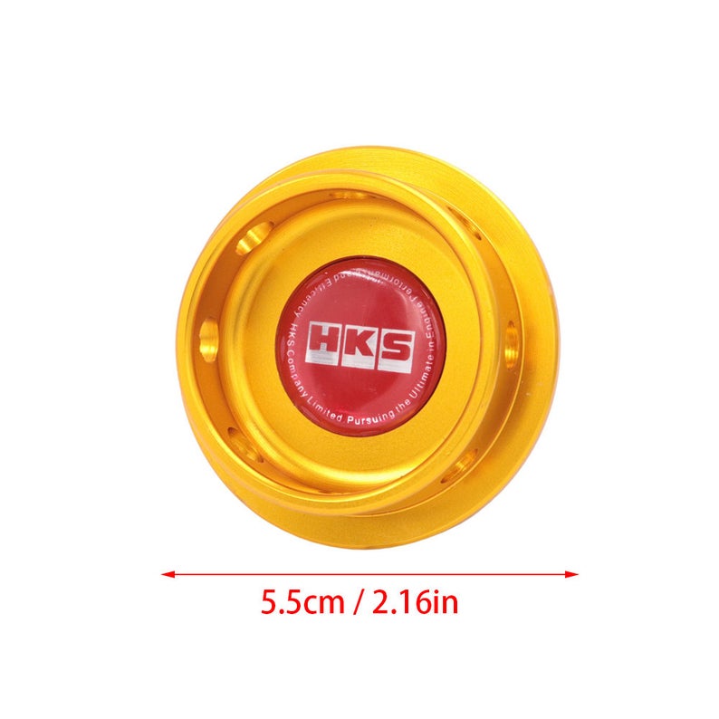 Brand New HKS Gold Engine Oil Fuel Filler Cap Billet For Nissan