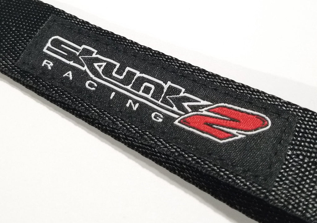 BRAND New JDM Skunk2 Black Racing Keychain Metal key Ring Hook Strap Lanyard Universal