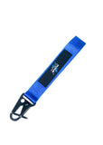 BRAND New JDM HKS Blue Racing Keychain Metal key Ring Hook Strap Lanyard Universal