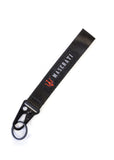 BRAND New JDM Maserati Black Racing Keychain Metal key Ring Hook Strap Lanyard Universal