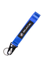 Load image into Gallery viewer, BRAND New JDM Buick Blue Racing Keychain Metal key Ring Hook Strap Lanyard Universal