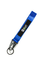 Load image into Gallery viewer, BRAND New JDM Domo Jdm As Fck Blue Racing Keychain Metal key Ring Hook Strap Lanyard Universal