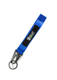 BRAND New JDM Domo Jdm As Fck Blue Racing Keychain Metal key Ring Hook Strap Lanyard Universal