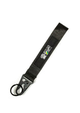 Load image into Gallery viewer, BRAND New JDM Domo Jdm As Fck Black Racing Keychain Metal key Ring Hook Strap Lanyard Universal