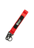 BRAND New JDM Domo Jdm As Fck Red Racing Keychain Metal key Ring Hook Strap Lanyard Universal