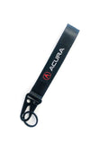 BRAND New JDM ACURA Black Racing Keychain Metal key Ring Hook Strap Lanyard Universal