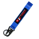 BRAND New JDM TRD Blue Racing Keychain Metal key Ring Hook Strap Lanyard Universal