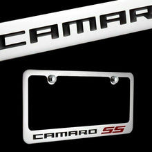 Load image into Gallery viewer, Brand New 1PCS Camaro SS Chrome Plated Brass License Plate Frame Officially Licensed