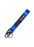 BRAND New JDM RALLIART Blue Racing Keychain Metal key Ring Hook Strap Lanyard Universal