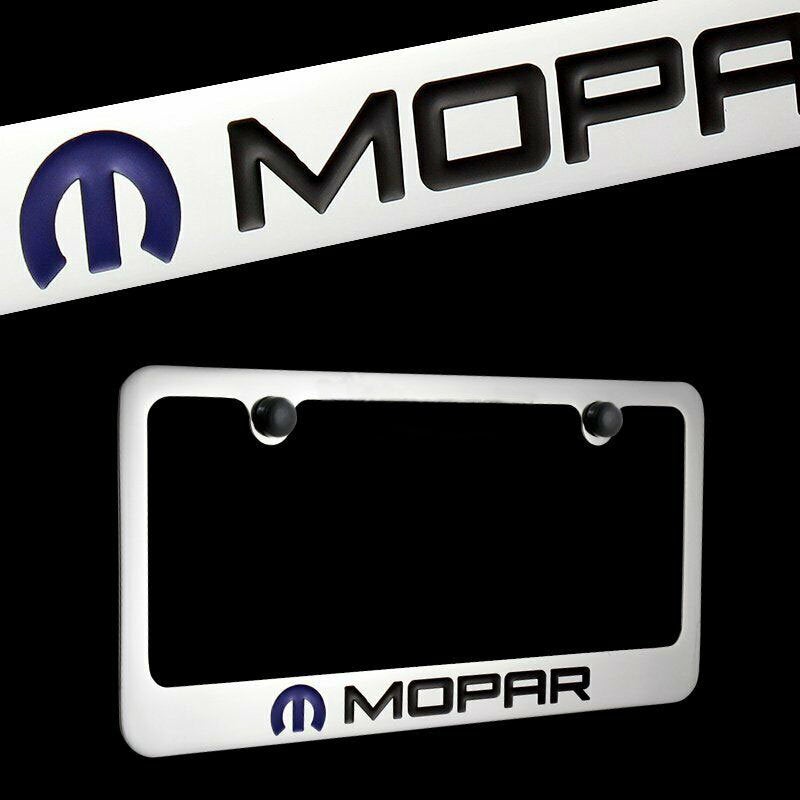 Brand New 1PCS MOPAR Chrome Plated Brass License Plate Frame Officially Licensed